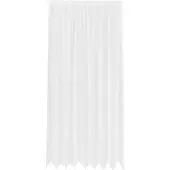 vidaXL Rideau en Dentelle Floral Blanc 300 x 200 cm Polyester