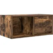 vidaXL Armoire TV chêne fumé 60x31x25,5 cm Bois composite