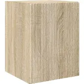 vidaXL Ensemble de meubles TV , 4 pièces, en panneaux de particules imitation chêne Sonoma