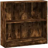 vidaXL Bibliothèque chêne fumé 80x24x76 cm bois d'ingénierie