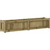 vidaXL Jardinières 2 pcs bois de pin imprégné