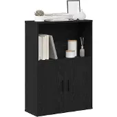 vidaXL Bibliothèque chêne noir 60x24x85 cm bois d'ingénierie