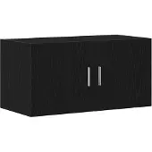 vidaXL Armoire murale chêne noir 80x39x40 cm bois d'ingénierie