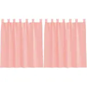 vidaXL Voile Rideaux avec passants 2 pcs. Rose 140x140 cm