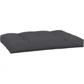 vidaXL Coussin de palette anthracite 120x80x12 cm tissu