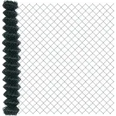 vidaXL Clôture en fil barbelé, 10 x 1,5 m, acier, vert