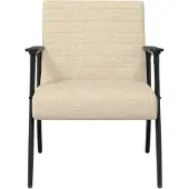 vidaXL fauteuil Crème 59 x 75 x 78 cm tissu