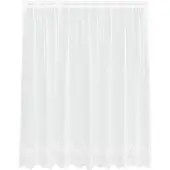 vidaXL Rideau en Dentelle Floral Blanc 140 x 200 cm Polyester