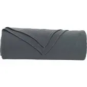 vidaXL Jeté Gris Foncé 350 X 270 Cm Toison