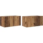 vidaXL Ensemble de meubles TV , 2 pièces, multicolore, 60 x 30 x 30 cm, aggloméré
