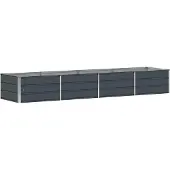 vidaXL Jardinière Anthracite 320 X 80 X 45 Cm Acier