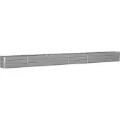 vidaXL Jardinière Gris Clair 480 X 50 X 45 Cm Acier Galvanisé