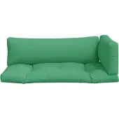 vidaXL Coussins de palette lot de 3 vert tissu