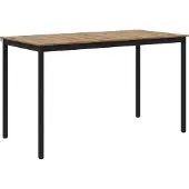 vidaXL Table haute en aggloméré, rectangulaire