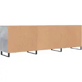 vidaXL Armoire TV gris béton 150x30x50 cm Bois composite