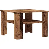 vidaXL Table basse imitation vieux bois 60x60x42 cm Bois composite
