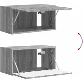 vidaXL Ensemble de meubles TV , 6 pièces, bois aggloméré gris Sonoma