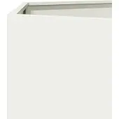 vidaXL Jardinière blanc hexagone 138x120x45 cm acier