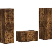 vidaXL Ensemble de meubles TV 5 pcs Chêne fumé Bois composite