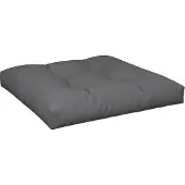 vidaXL Coussin de palette anthracite 80x80x12 cm tissu
