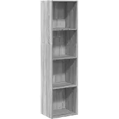 vidaXL Bibliothèque sonoma gris 40x30x152 cm bois d'ingénierie