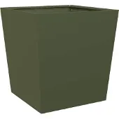vidaXL Jardinières 2 pcs vert olive 50x50x50 cm acier