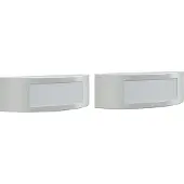 vidaXL Lampes murales extérieures 2 pcs. argent acier inoxydable