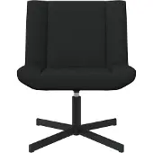 vidaXL Chaise pivotante Noir 63 x 75 x 76 cm Tissu