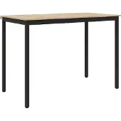vidaXL Table haute en aggloméré, rectangulaire