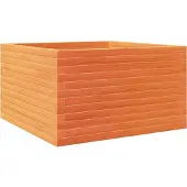 vidaXL Jardinière cire marron 80x80x46 cm bois de pin massif