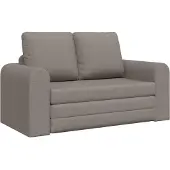 vidaXL Canapé-lit 60cm Tissu Taupe