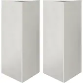 vidaXL Jardinières 2 pcs triangulaire 40x40x75 cm acier inoxydable