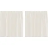 vidaXL Voile Rideaux avec patte 2 pcs. Crème