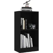 vidaXL Bibliothèque noir 40x24x75 cm bois d'ingénierie