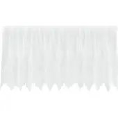 vidaXL Rideau en Dentelle Floral Blanc 100 x 300 cm Polyester