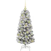 vidaXL Sapin de Noël Artificiel à Branches Articulées 120 cm PVC