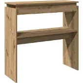 vidaXL Table console chêne artisanal 80x30x80 cm bois d'ingénierie