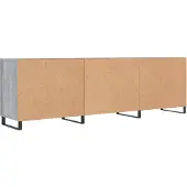 vidaXL Armoire TV Gris Sonoma 150x30x50 cm Bois composite