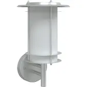 vidaXL Applique murale extérieure argentée acier inoxydable