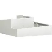 vidaXL Cache-pot de jardin Blanc 100 x 100 x 50 cm