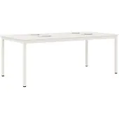 vidaXL Table de salle à manger blanche 200 x 100 x 75 cm Pin massif