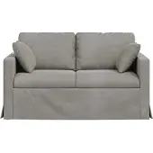 vidaXL Canapé gris clair 138 x 78 x 80 cm Velours