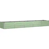 vidaXL Jardinière Vert 400 X 80 X 45 Cm Acier