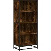 vidaXL Bibliothèque chêne fumé 60x35x139 cm bois d'ingénierie