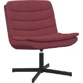 vidaXL Chaise pivotante vin rouge 63 x 75 x 76 cm Tissu