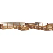 vidaXL Ensemble de canapés d'extérieur 9 pièces en bois massif d'acacia naturel