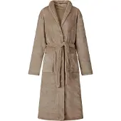 vidaXL Robe de bain sans capuche Camel s Flanelle