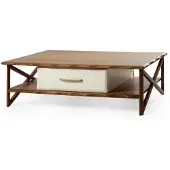 AEA Table basse chic pour salon avec tiroir coulissant nouveauté moderne