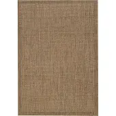 Morhane Giza tapis d'extérieur rond Ø 160cm brun