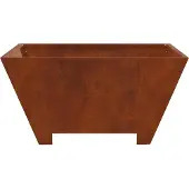vidaXL Cheminée d'extérieur, aspect rouille, 80 x 80 x 40 cm